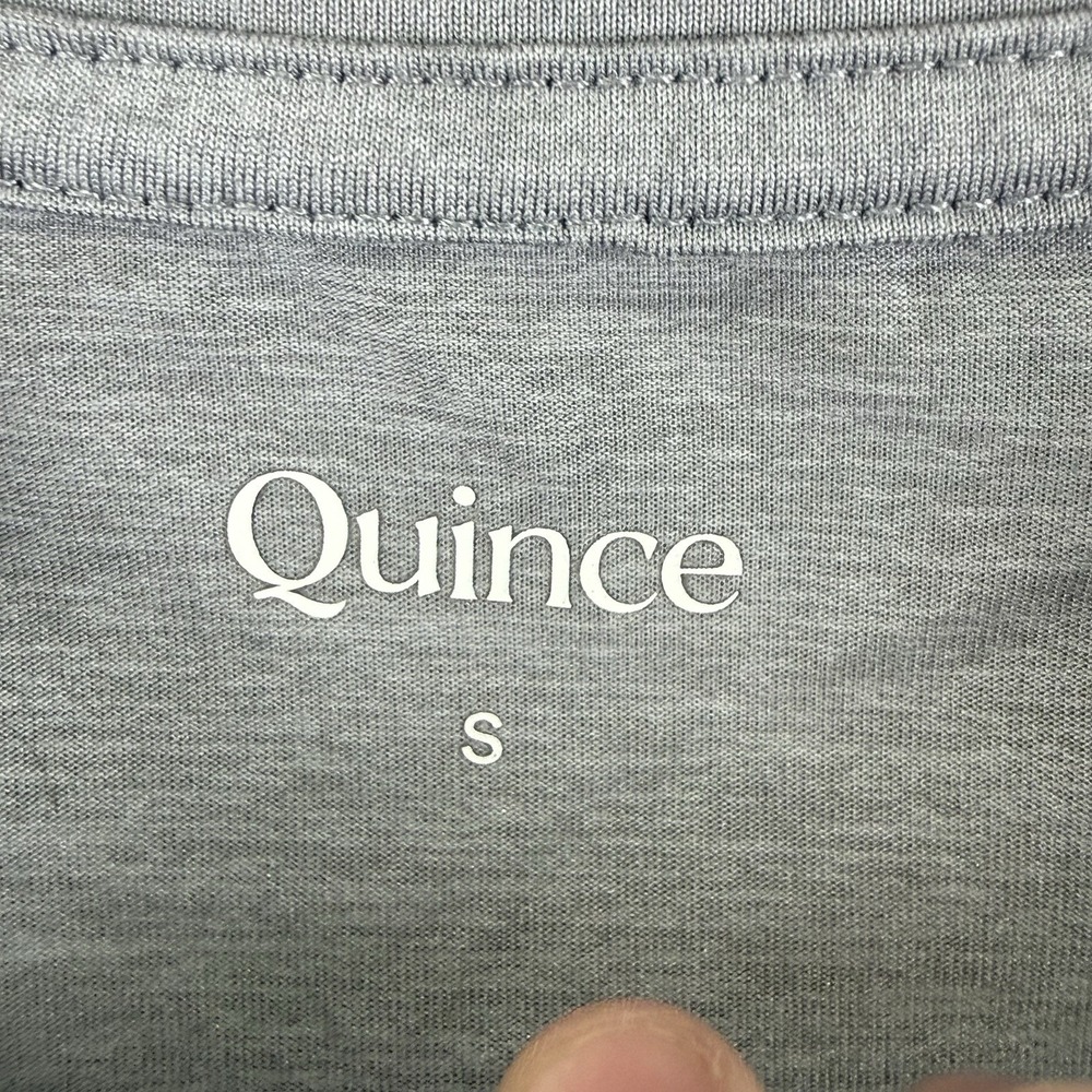 Quince Mens Flowknit Performance Short‎ Sleeve T-Shirt Size S Gray - Picture 3 of 5